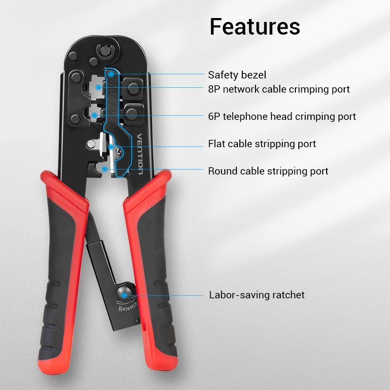 Клещи за кримпване Vention Multi-Fuction Crimping Tool - KEAB0