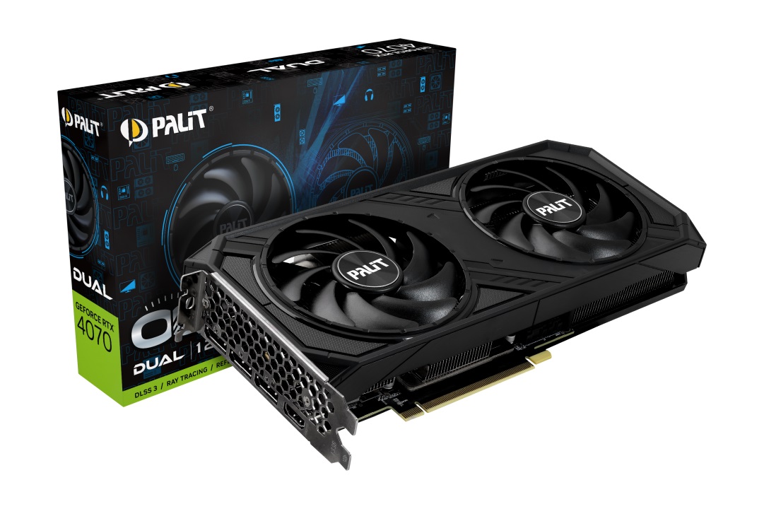 Видео карта Palit GeForce RTX 4070 Dual OC 12GB GDDR6X