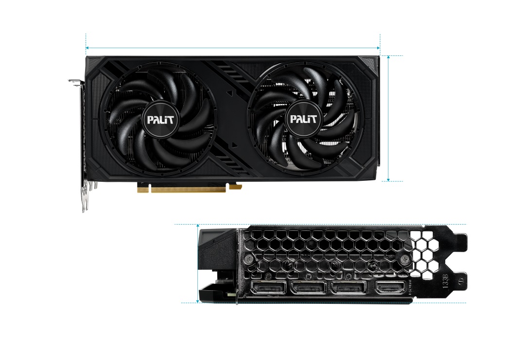 Видео карта Palit GeForce RTX 4070 Dual OC 12GB GDDR6X