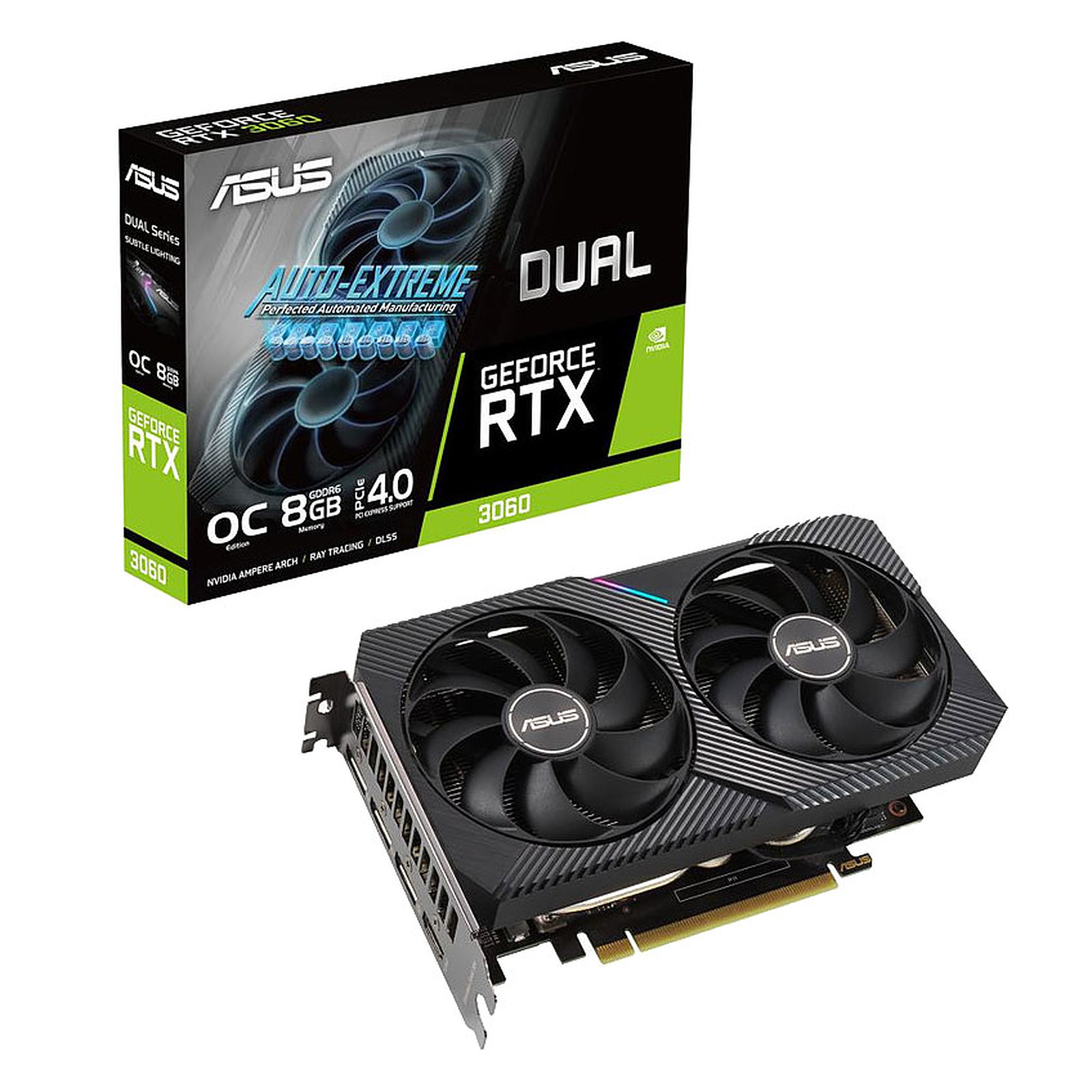 Видео карта ASUS Dual GeForce RTX 3060 OC Edition 8GB GDDR6