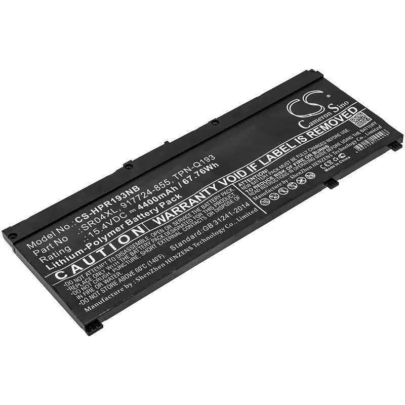 Батерия за лаптоп HP Omen 15-ce000ng; Pavilion 15-CE015DX SR04XL LiPo 15,4V 4400mAh CAMERON SINO