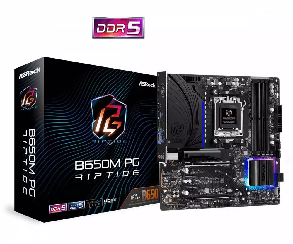 Дънна платка Asrock B650M PG Riptide AM5