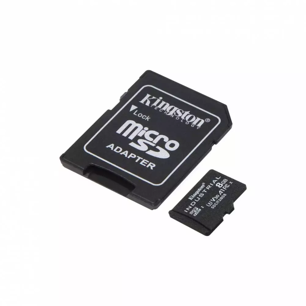 Карта памет Kingston Industrial 8GB, microSDHC/SDXC A1, Class 10