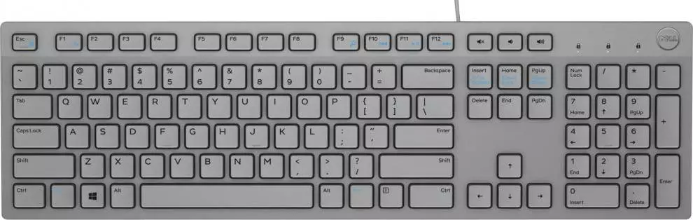 Клавиатура Dell Multimedia Keyboard KB216 Grey US International (QWERTY) - 580-ADHR-14