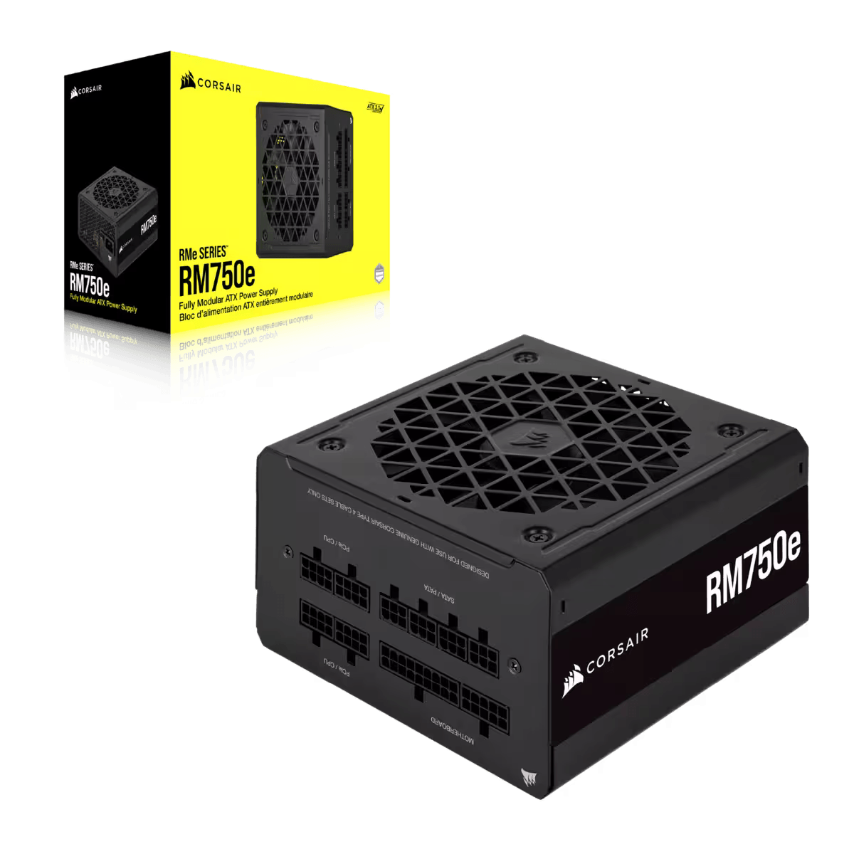 Захранване Corsair RM750e (750W) 80 Plus Gold Fully Modular, ATX 3.0, PCIe Gen 5 - CP-9020262-EU