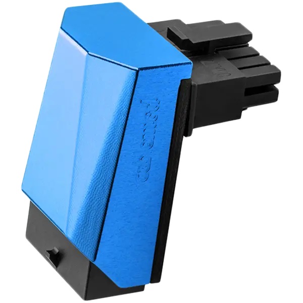 Адаптер CableMod 12VHPWR PCIe 90 Degree Angled Adapter (Nvidia 4000 series) Variant A Blue