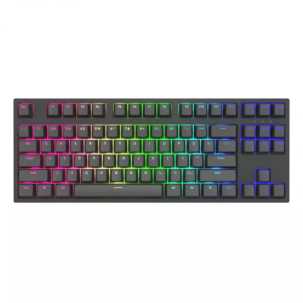 Геймърскa механична клавиатура Dark Project KD87A Black TKL - G3MS Sapphire Switches, RGB, PBT Keycaps