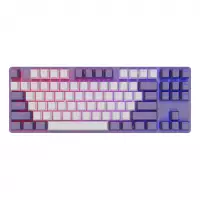 Геймърскa механична клавиатура Dark Project KD87A Violet - G3MS Sapphire Switches, RGB, PBT Keycaps