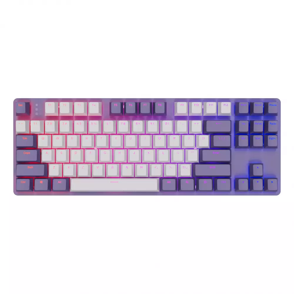 Gaming μηχανικό πληκτρολόγιο Dark Project KD87A Violet - G3MS Sapphire Switches, RGB, PBT Keycaps