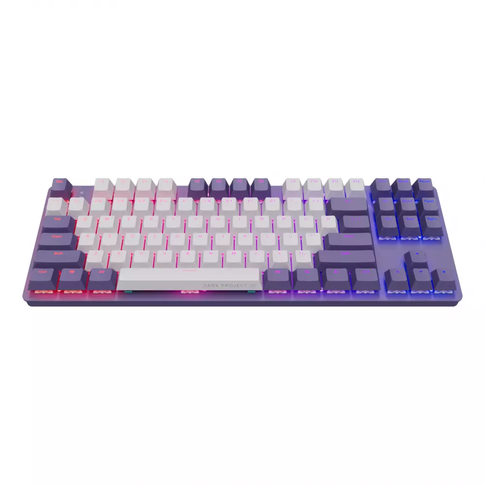 Gaming μηχανικό πληκτρολόγιο Dark Project KD87A Violet - G3MS Sapphire Switches, RGB, PBT Keycaps