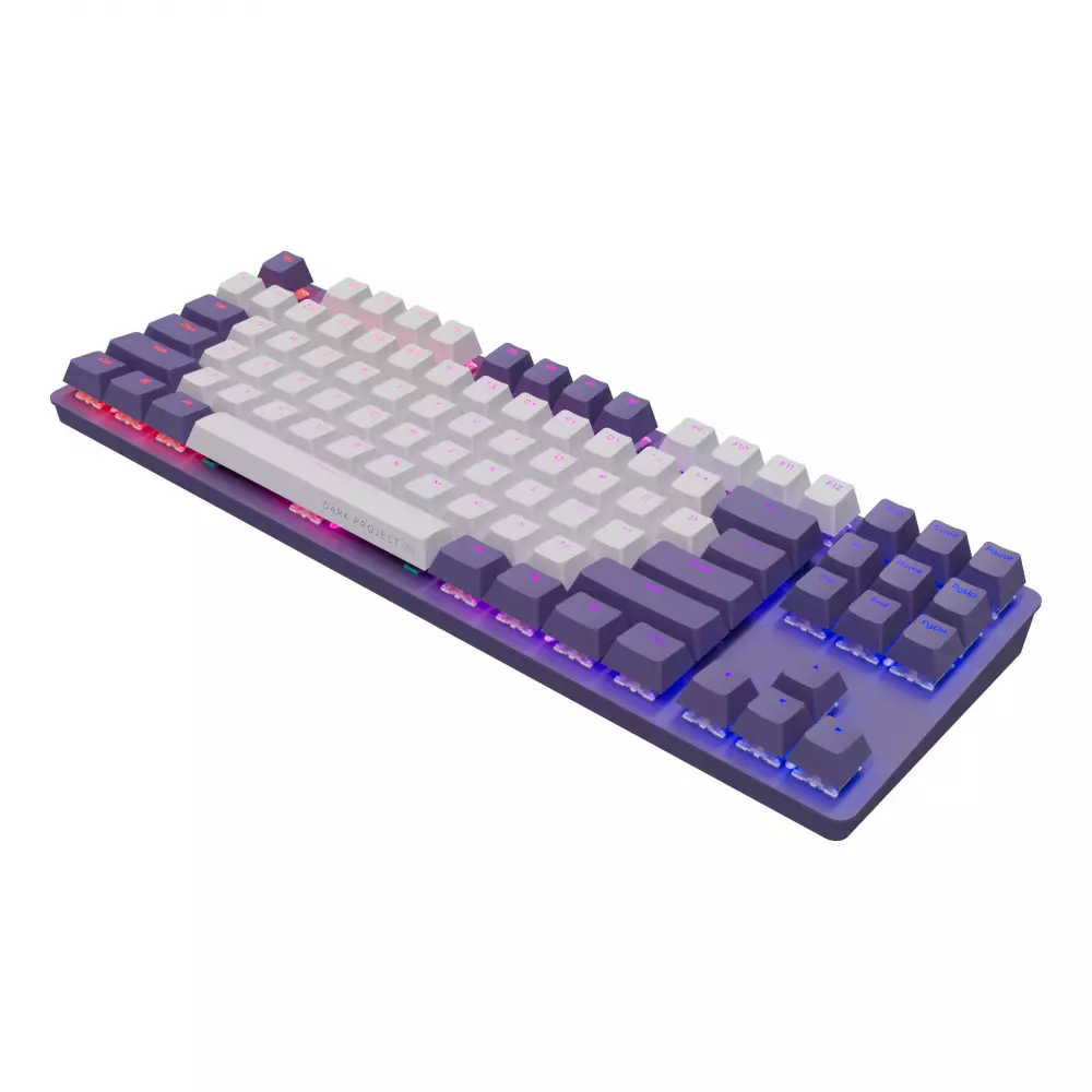 Gaming μηχανικό πληκτρολόγιο Dark Project KD87A Violet - G3MS Sapphire Switches, RGB, PBT Keycaps