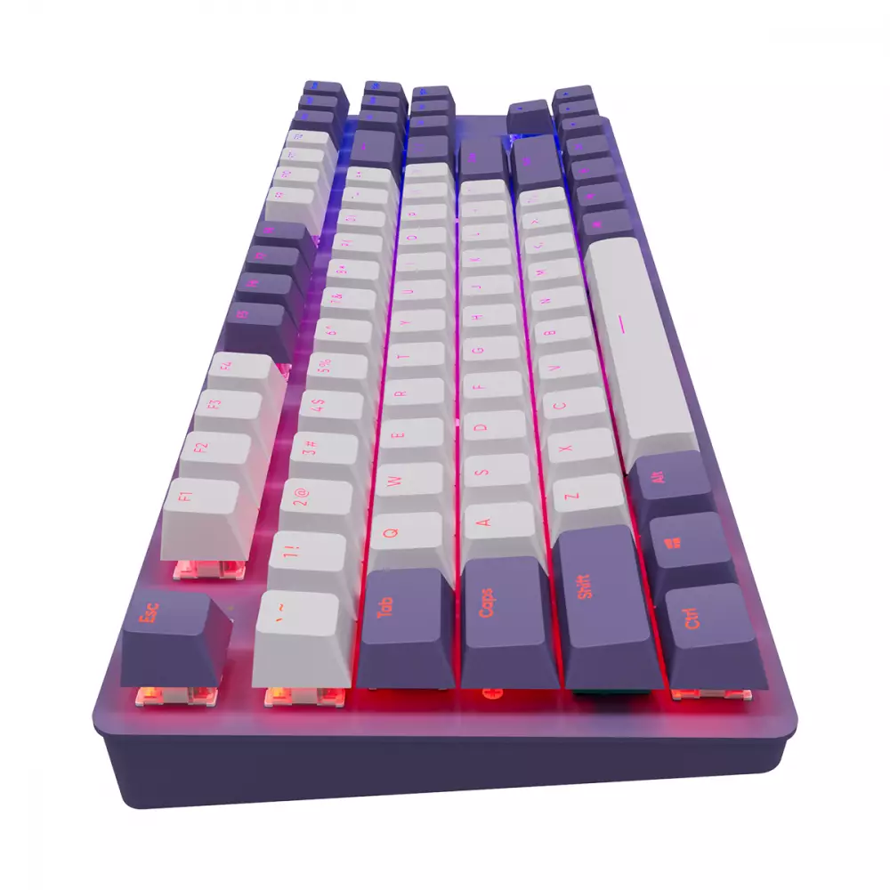 Gaming μηχανικό πληκτρολόγιο Dark Project KD87A Violet - G3MS Sapphire Switches, RGB, PBT Keycaps
