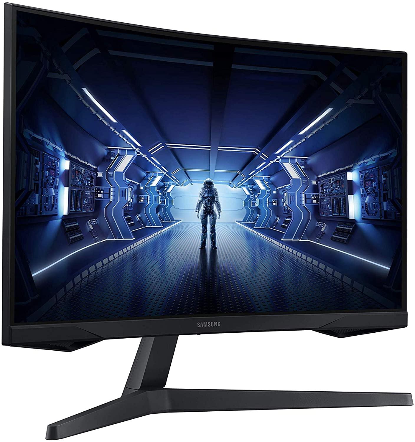 Монитор Samsung Odyssey G5 32", VA, 1000R, WQHD 2560x1440, 144Hz, 1 ms, AMD FreeSync Premium, DisplayPort, HDMI, Черен