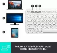 Клавиатура Logitech K380 for Mac Multi-Device Bluetooth Keyboard White - 920-010407