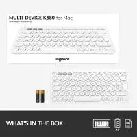 Клавиатура Logitech K380 for Mac Multi-Device Bluetooth Keyboard White - 920-010407
