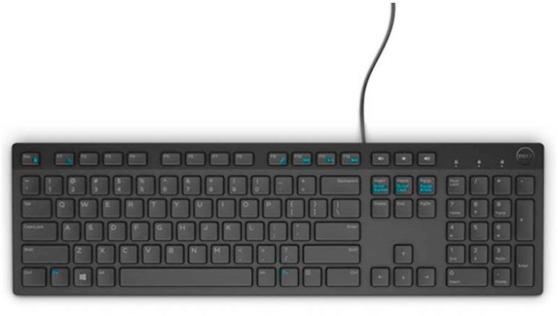 Клавиатура Dell KB216 Multimedia Keyboard US Black - 580-ADHY-14