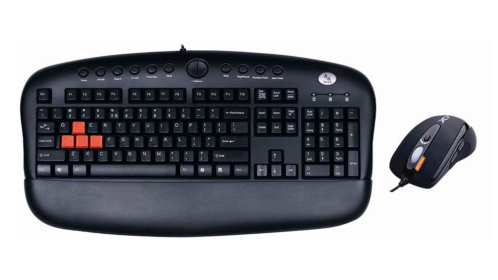 Комплект мишка и клавиатура Bloody KX-2810BK 