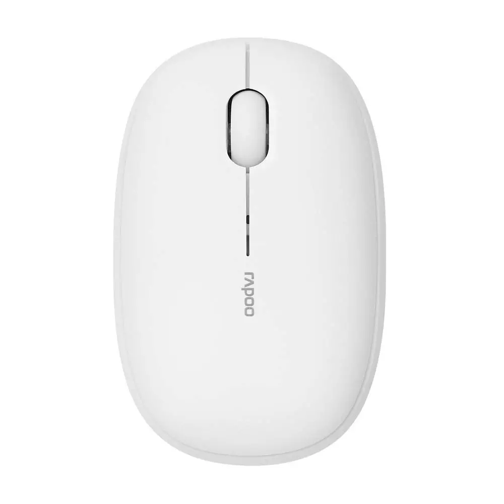 Безжична оптична мишка RAPOO M660, Multi-mode, Свързване с 3 у-ва, Тиха, Бяла