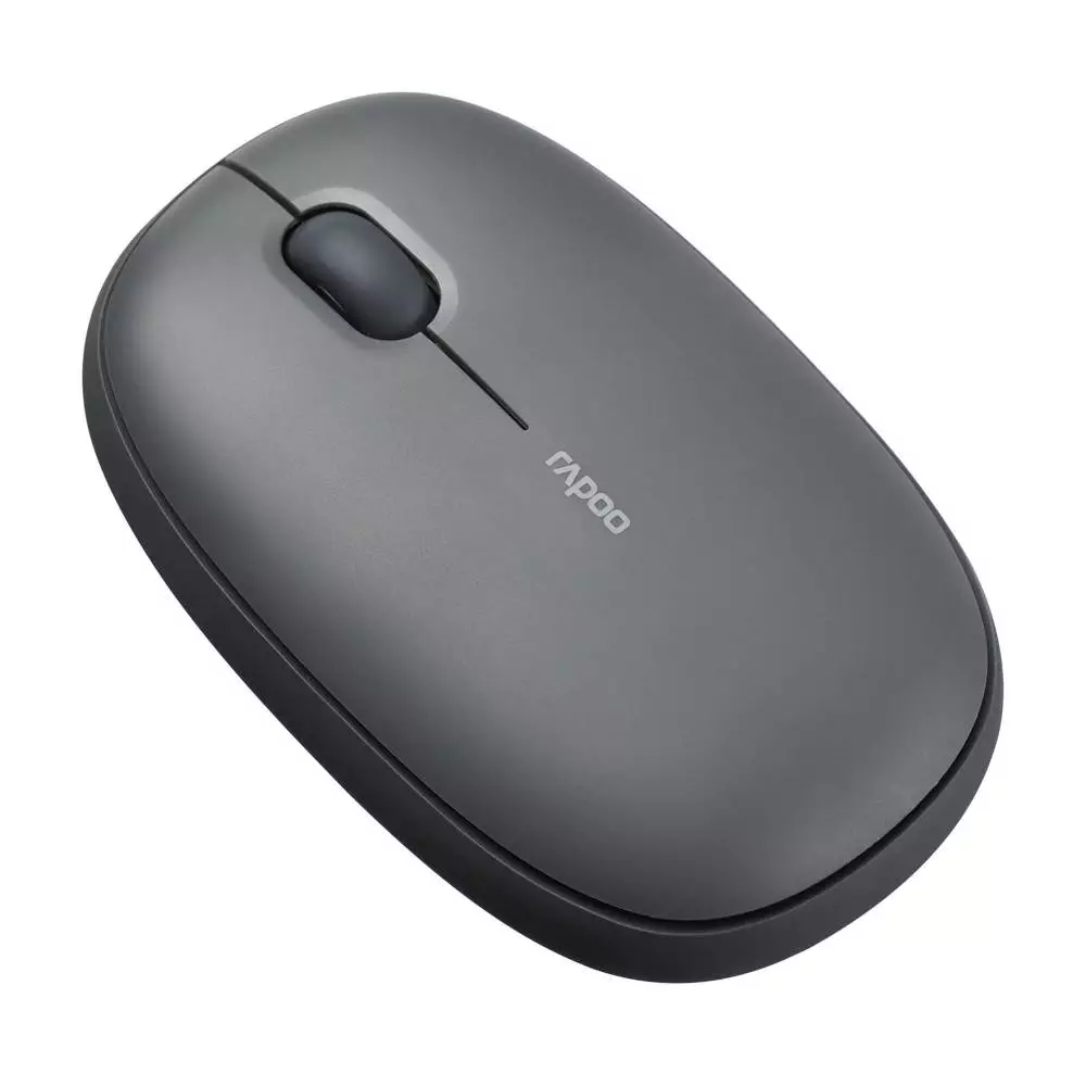 Безжична оптична мишка RAPOO M660, Multi-mode, Свързване с 3 у-ва, Тиха, Тъмно сива