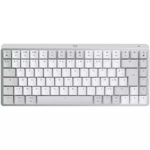 Tastatur Logitech MX Mechanical Mini for Mac Minimalistische Drahtlose Beleuchtete Tastatur HELLGRAU - 920-010799