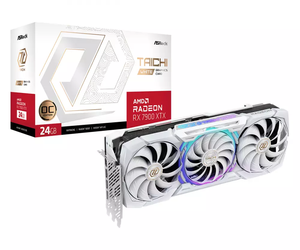 Видео карта Asrock AMD Radeon RX 7900 XTX Taichi White OC 24GB GDDR6