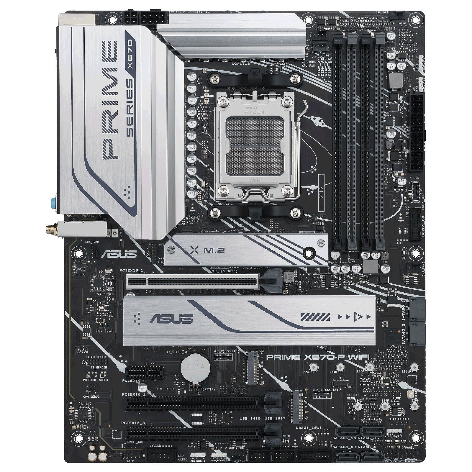 Дънна платка ASUS PRIME X670-P WIFI AM5