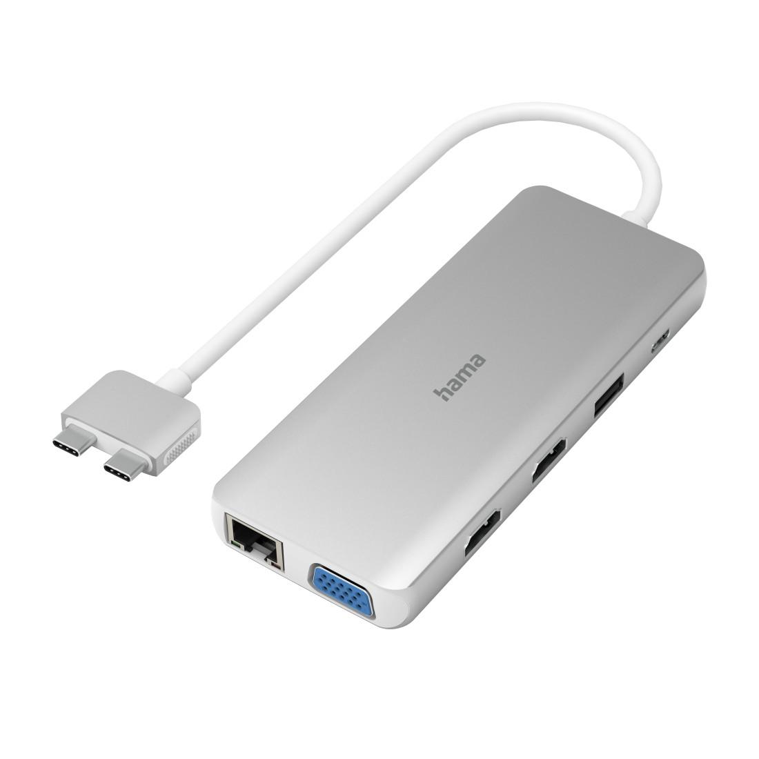 Hama USB-C Hub, "Connect2Mac", Multiport pour Apple MacBook Air & Pro, 12 ports