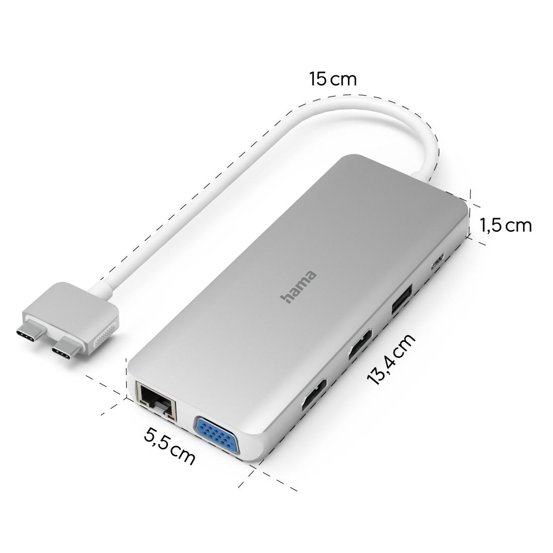 Hama USB-C Hub, "Connect2Mac", Multiport pour Apple MacBook Air & Pro, 12 ports
