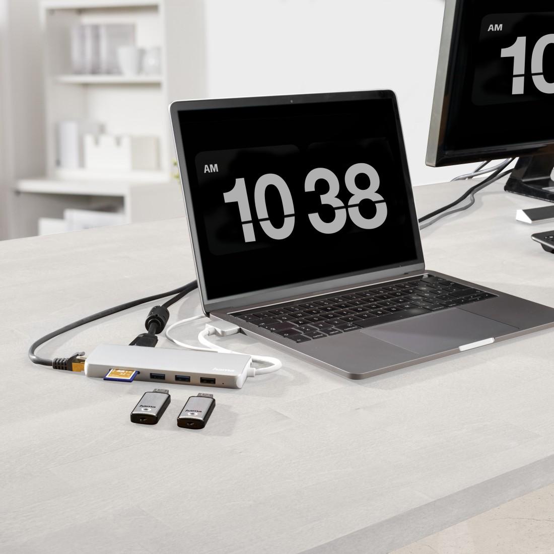 Hama USB-C Hub, "Connect2Mac", Multiport pour Apple MacBook Air & Pro, 12 ports