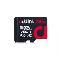 Карта памет Addlink microSDXC 256GB Class 10+ UHS-1 V30 U3 Adapter - ad256GBMSXU32A