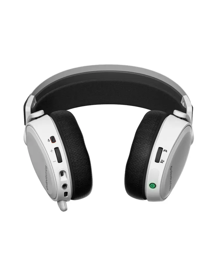 Геймърски слушалки SteelSeries Arctis 7+, Микрофон, Бял