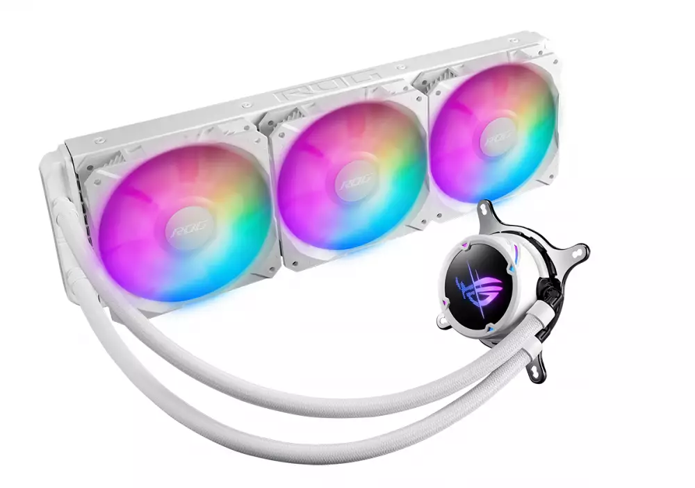 Водно охлаждане за процесор ASUS ROG Strix LC II 360 ARGB White Edition