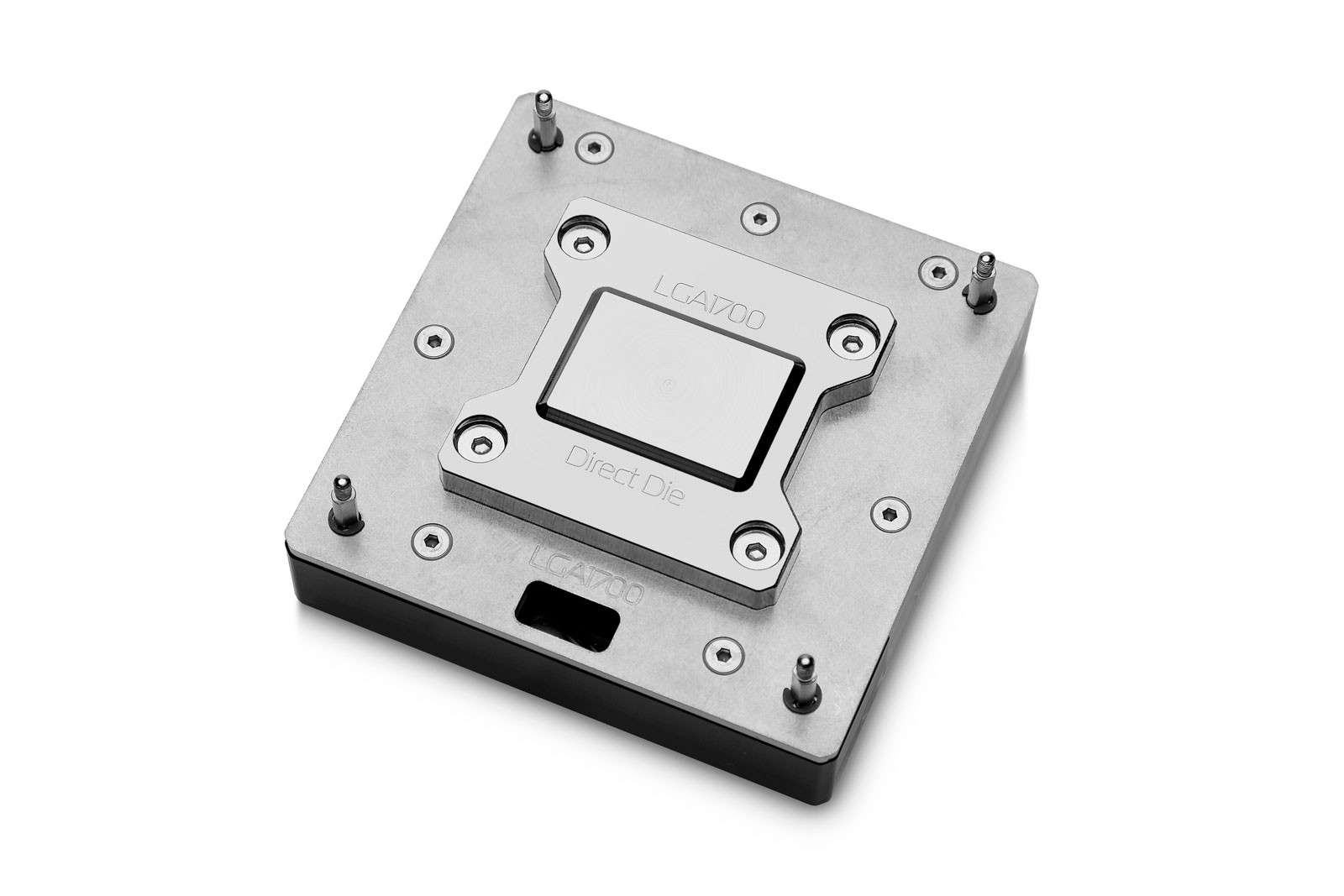 Воден блок за процесор EK-Quantum Velocity² Direct Die D-RGB - 1700 Nickel + Plexi