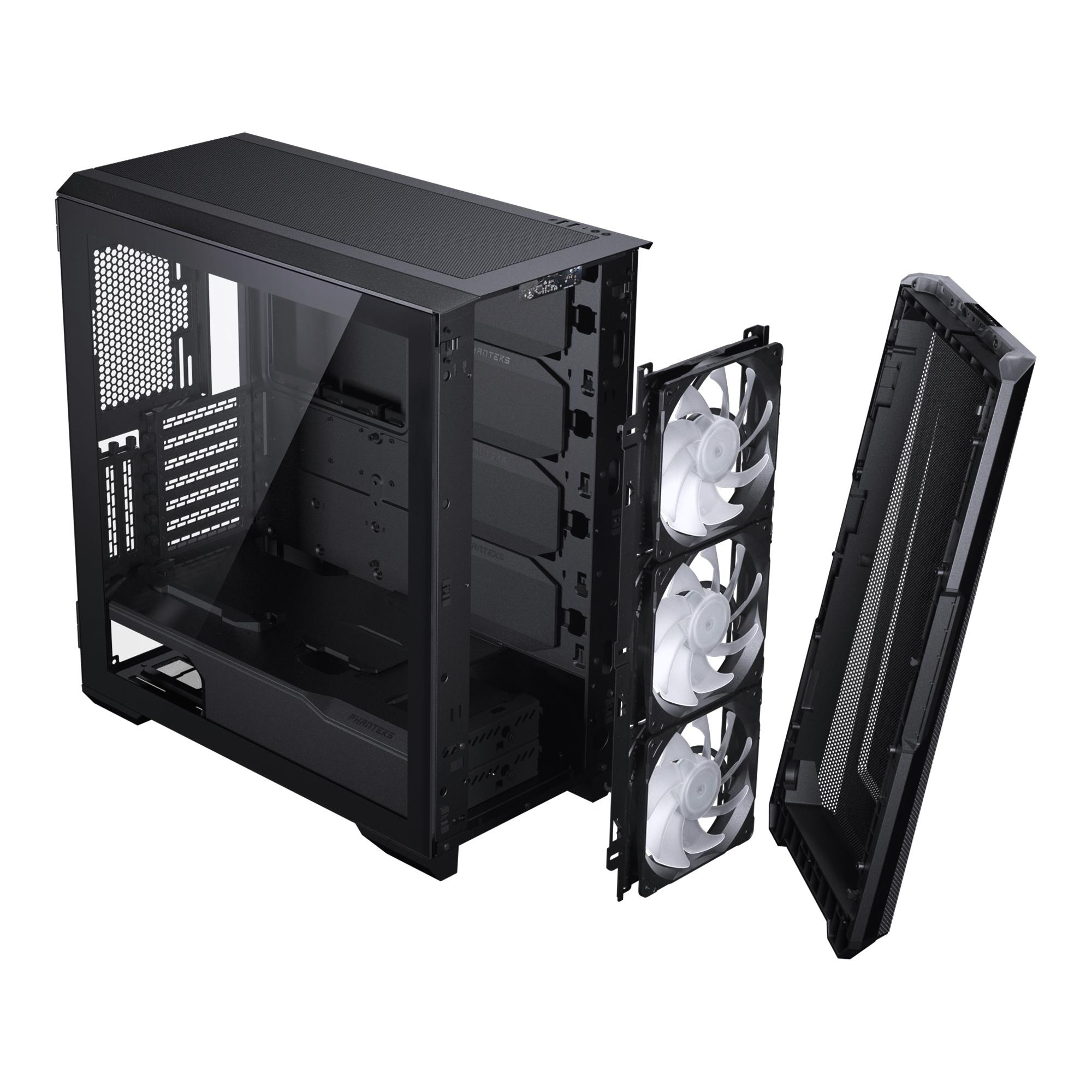 Кутия Phanteks G500A TG D-RGB Mid-Tower, Черна