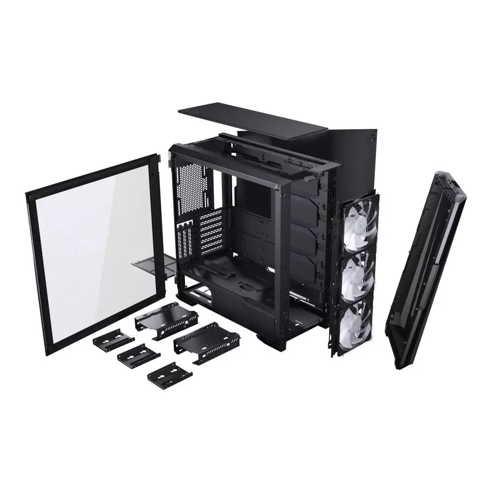 Кутия Phanteks G500A TG D-RGB Mid-Tower, Черна
