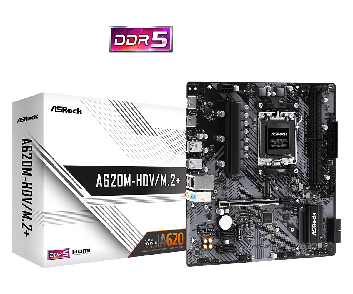 Дънна платка Asrock A620M-HDV M.2+ AM5