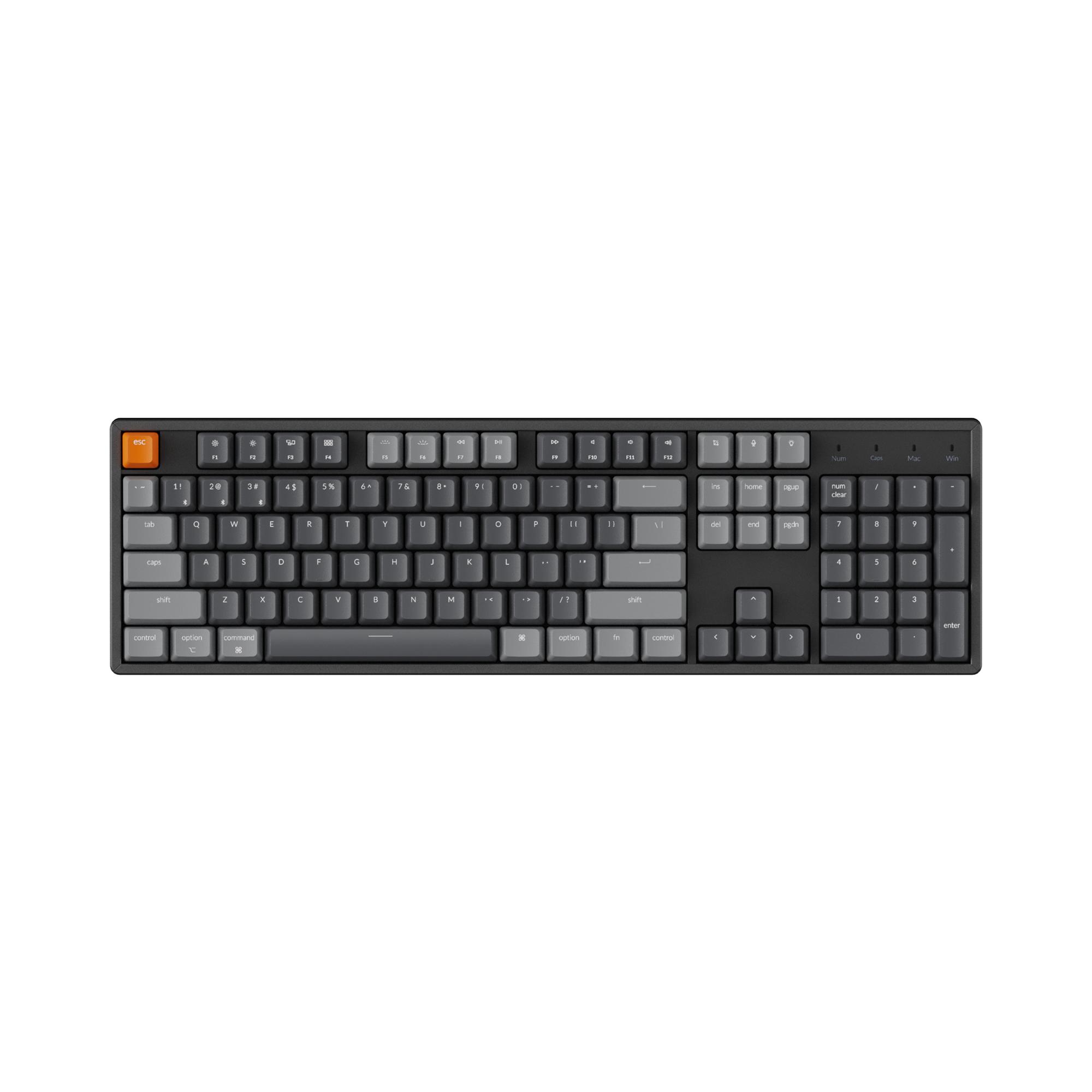 Геймърска механична клавиатура Keychron K10 Hot-Swappable Full-Size Gateron Brown Switch RGB LED Aluminium Frame