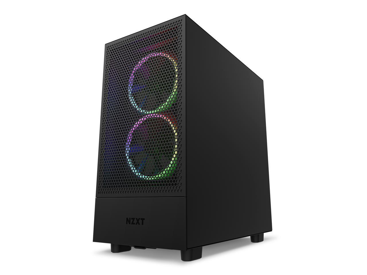 Кутия NZXT H5 Flow Matte Black, Mid-Tower