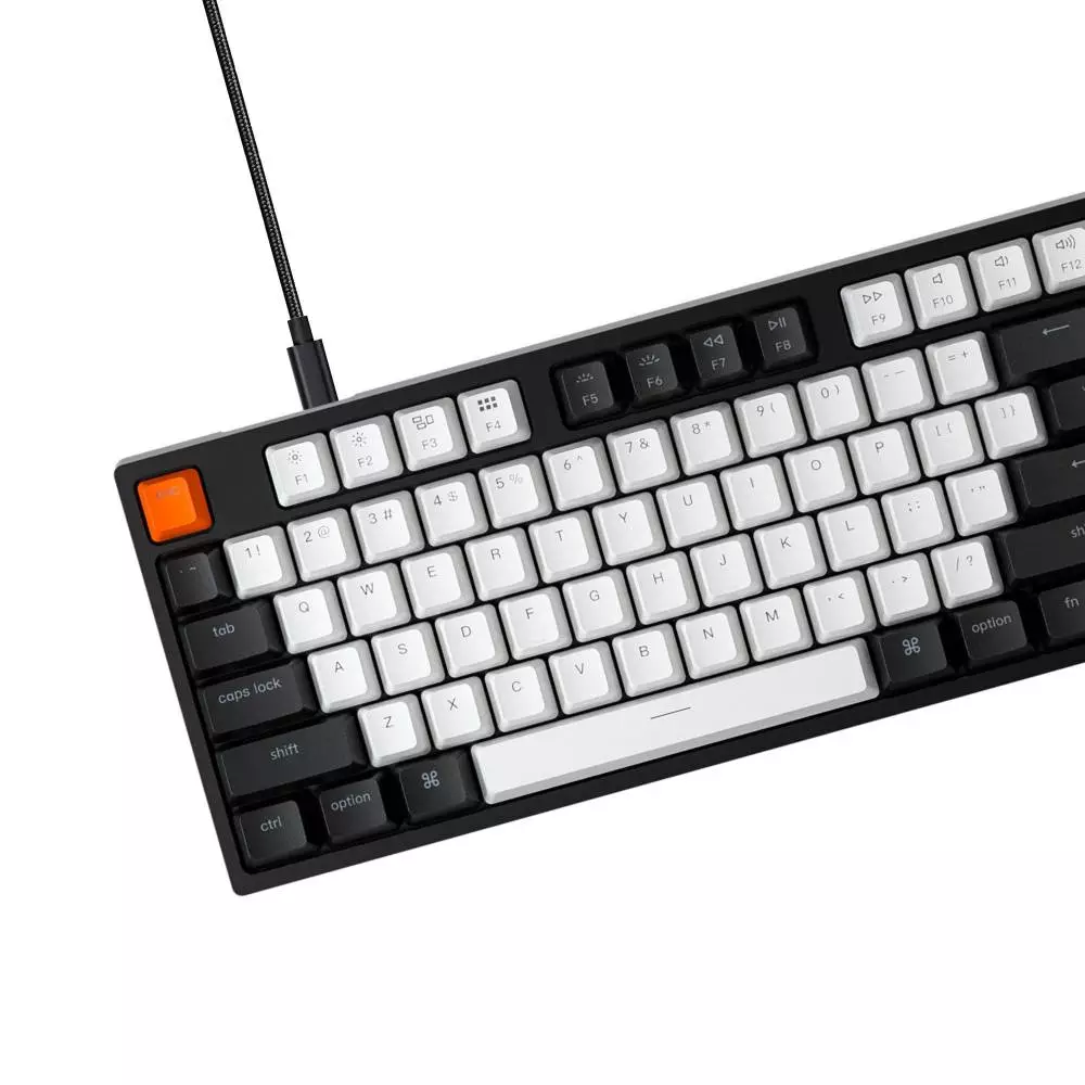 Геймърска механична клавиатура Keychron C1 TKL Gateron G Pro(Hot-Swappable) Red Switch RGB Backlight