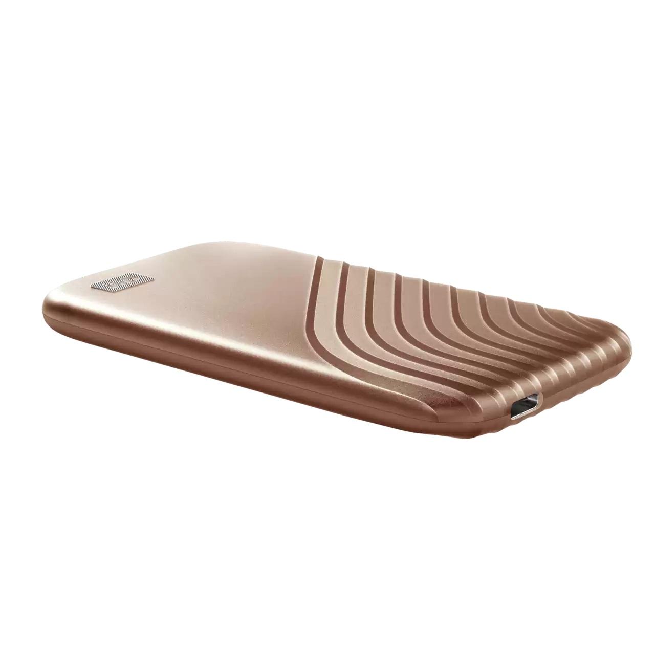 Външен SSD WD My Passport, 2TB, USB 3.2 Gen 2 Type-C, Златист