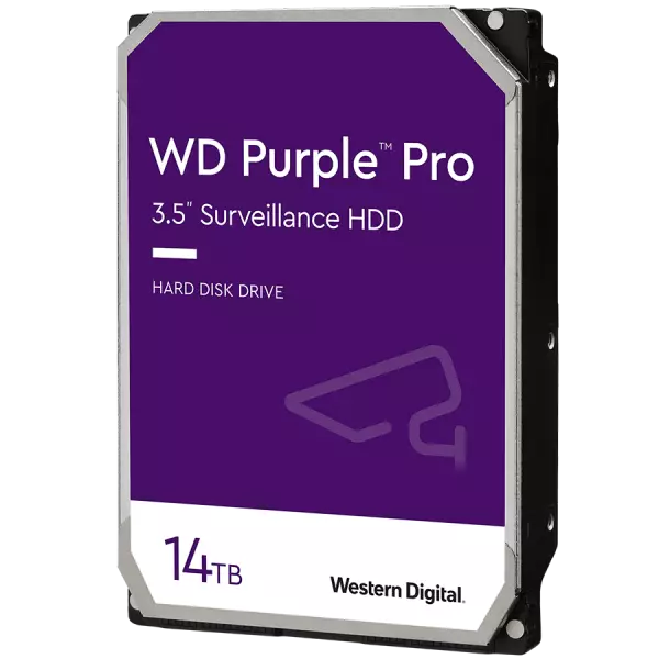 Твърд диск WD Purple Pro Surveillance 14TB 3.5" 512MB SATA 3 - WD141PURP