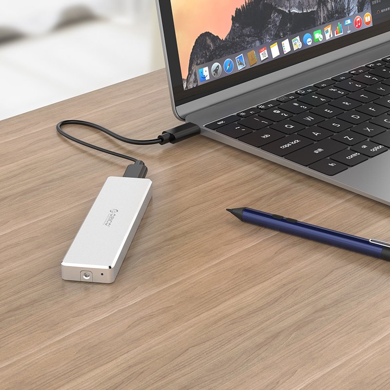 Orico външна кутия за диск Storage - Case - M.2 NVMe M-key 10 Gbps - PCM2-C3-SV