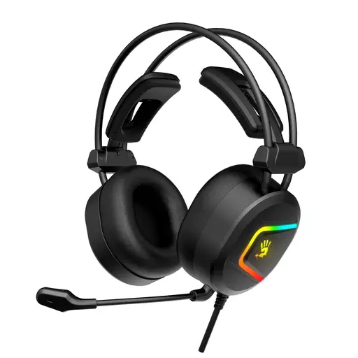 Геймърски слушалки Bloody MC750, RGB, Микрофон, Черни