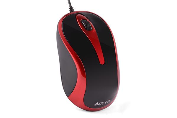 Мишка A4Tech N-360, Черен/Червен