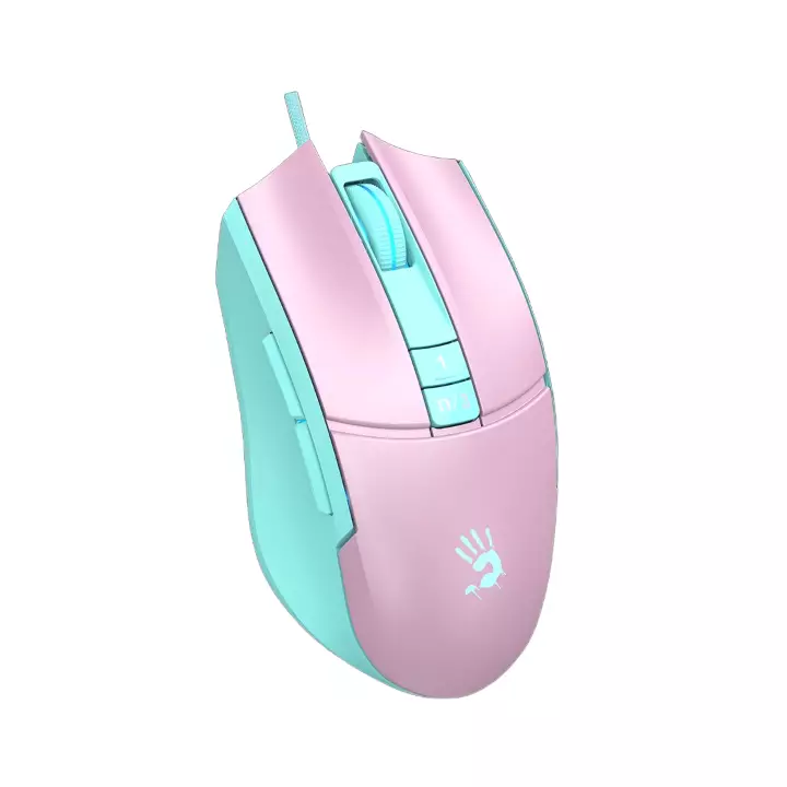 Геймърска мишка Bloody L65 Max  Sky Pink Син/Розов