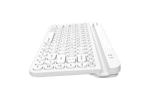 Clavier sans fil A4tech Fstyler FBK30 Bluetooth 2.4G Support de téléphone Kirilisé Blanc