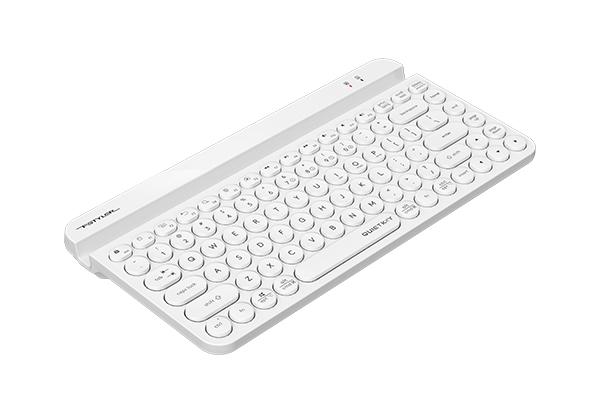 Clavier sans fil A4tech Fstyler FBK30 Bluetooth 2.4G Support de téléphone Kirilisé Blanc