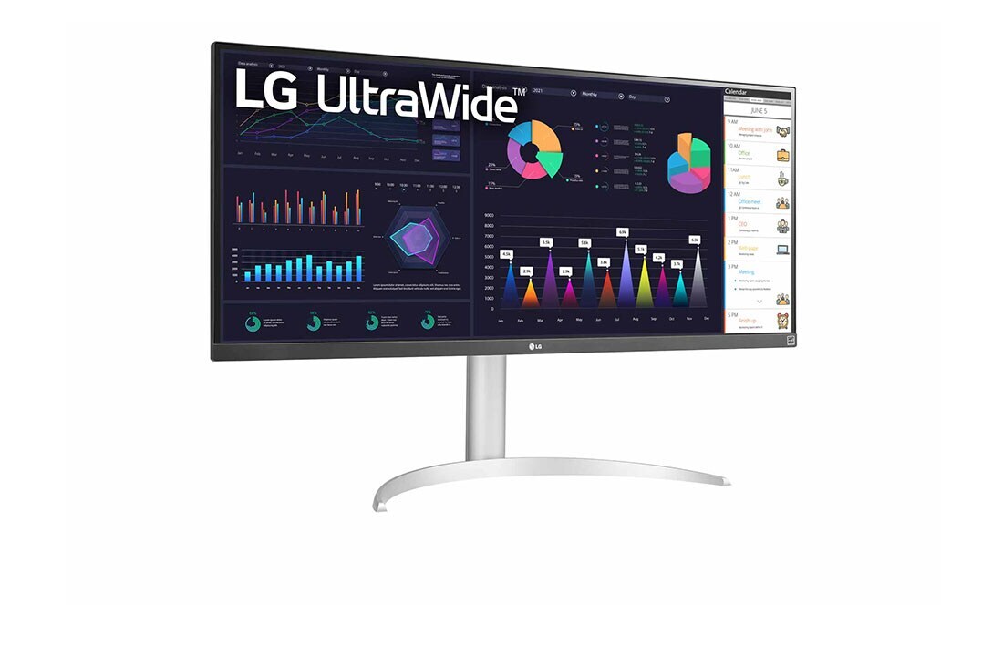 Монитор LG 34WQ650-W, 34", IPS, UltraWide FHD 2560x1080, 100Hz, 5ms, HDR, AMD FreeSync