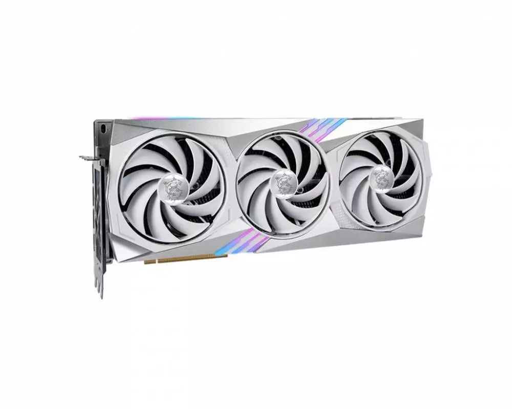 Видео карта MSI GeForce RTX 4070 Ti GAMING X TRIO WHITE 12G GDDR6X