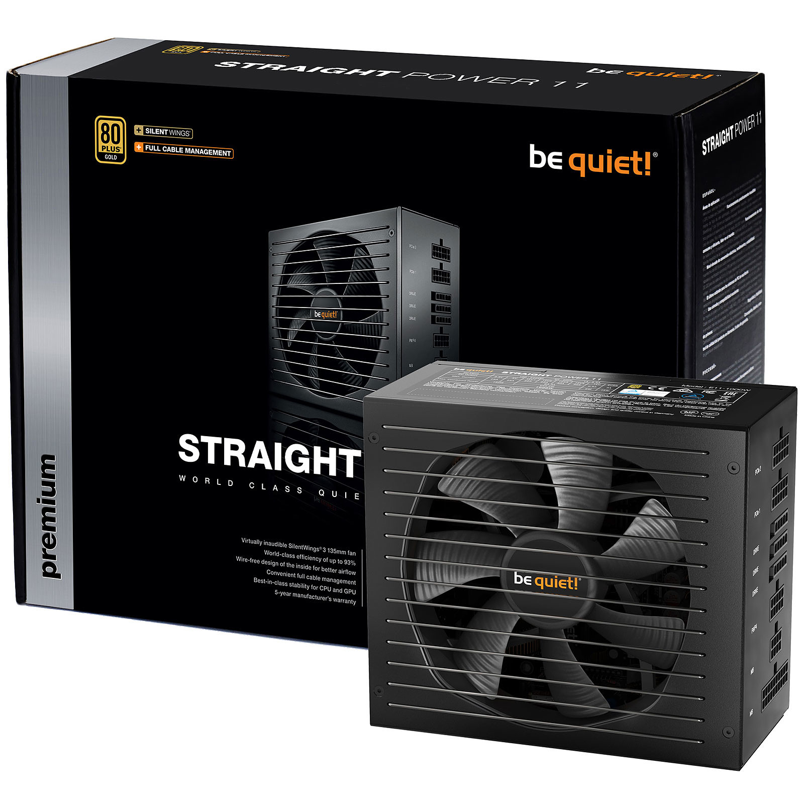 Захранване be quiet! STRAIGHT POWER 11 550W 80 Plus Gold PSU - BN281